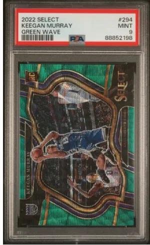 Keegan Murray 2022 Select Green Wave Rookie /50 front